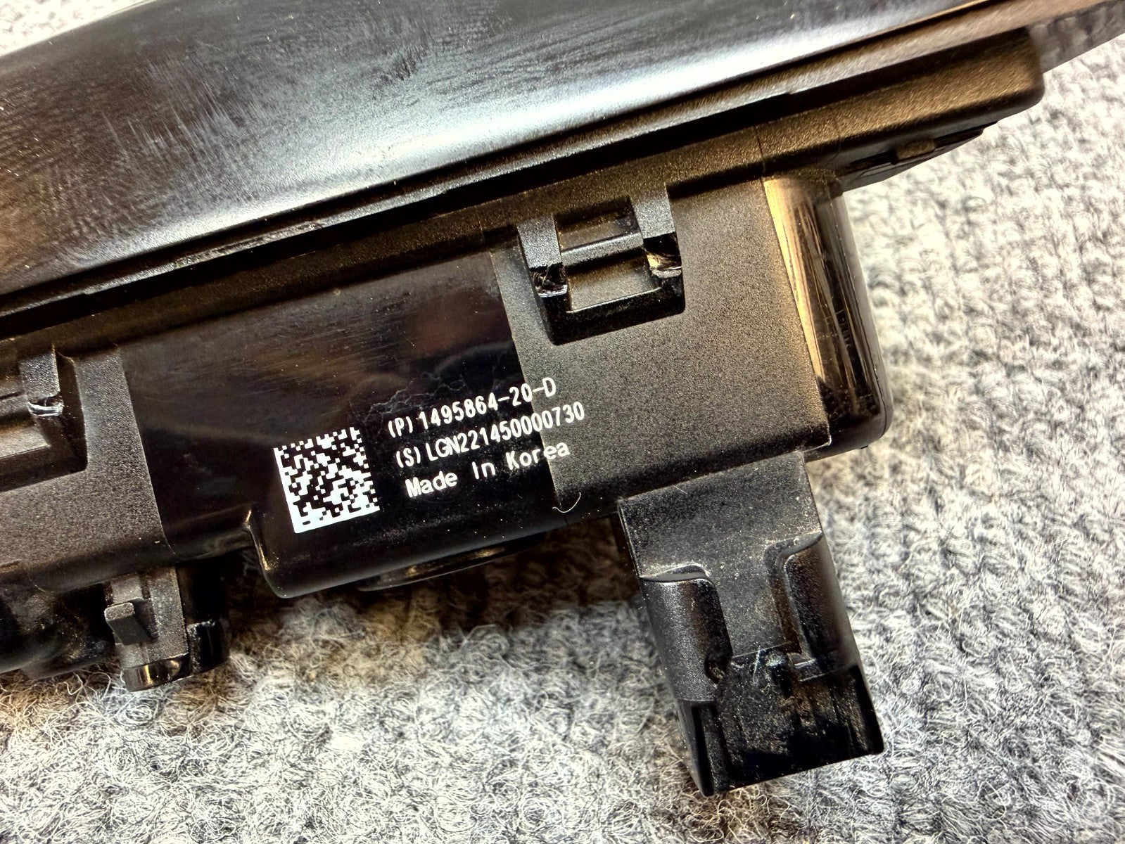 2017-2023 TESLA MODEL Y/3 FRONT LEFT FENDER TURN SIGNAL CAMERA OEM, 1495864-20-D