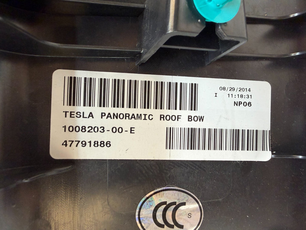 2012-2020 Tesla Model S Sunroof Headliner Panoramic Roof Bow Trim 1008203-00-E