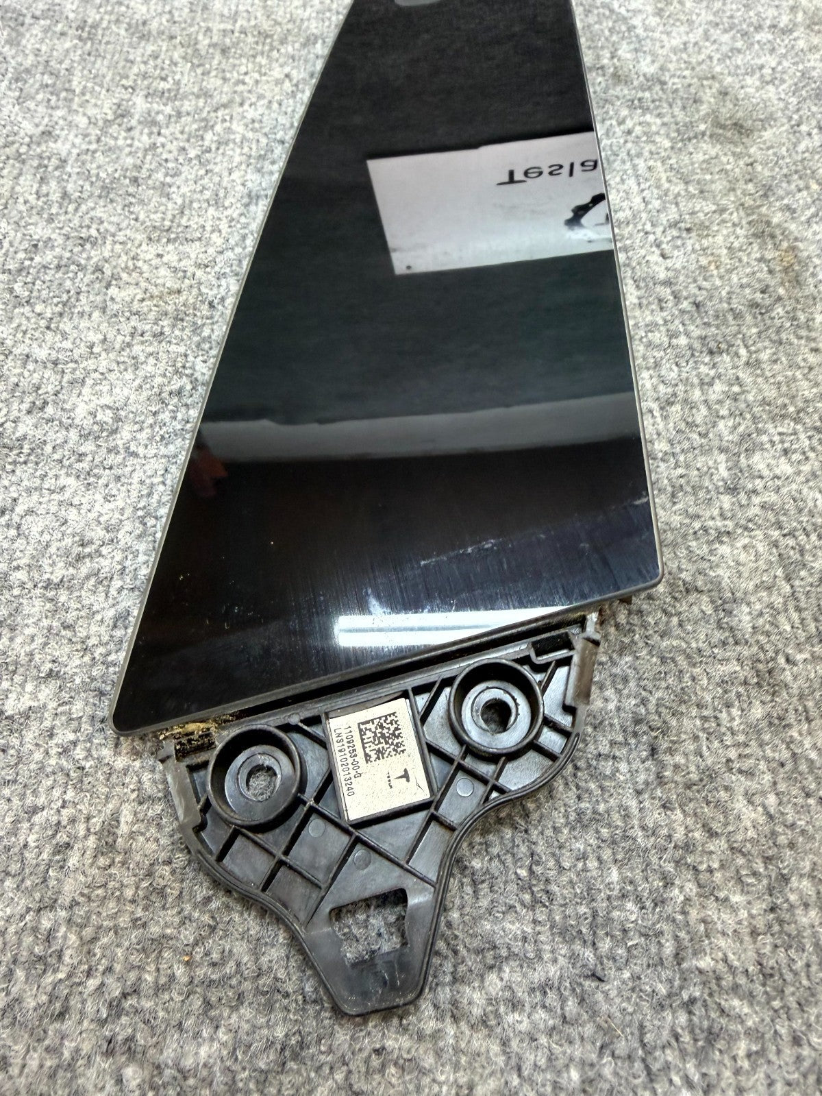 2017-2023 TESLA MODEL 3 LEFT B-PILLAR APPLIQUE TRIM W/ CAMERA OEM, 1109253-00-G