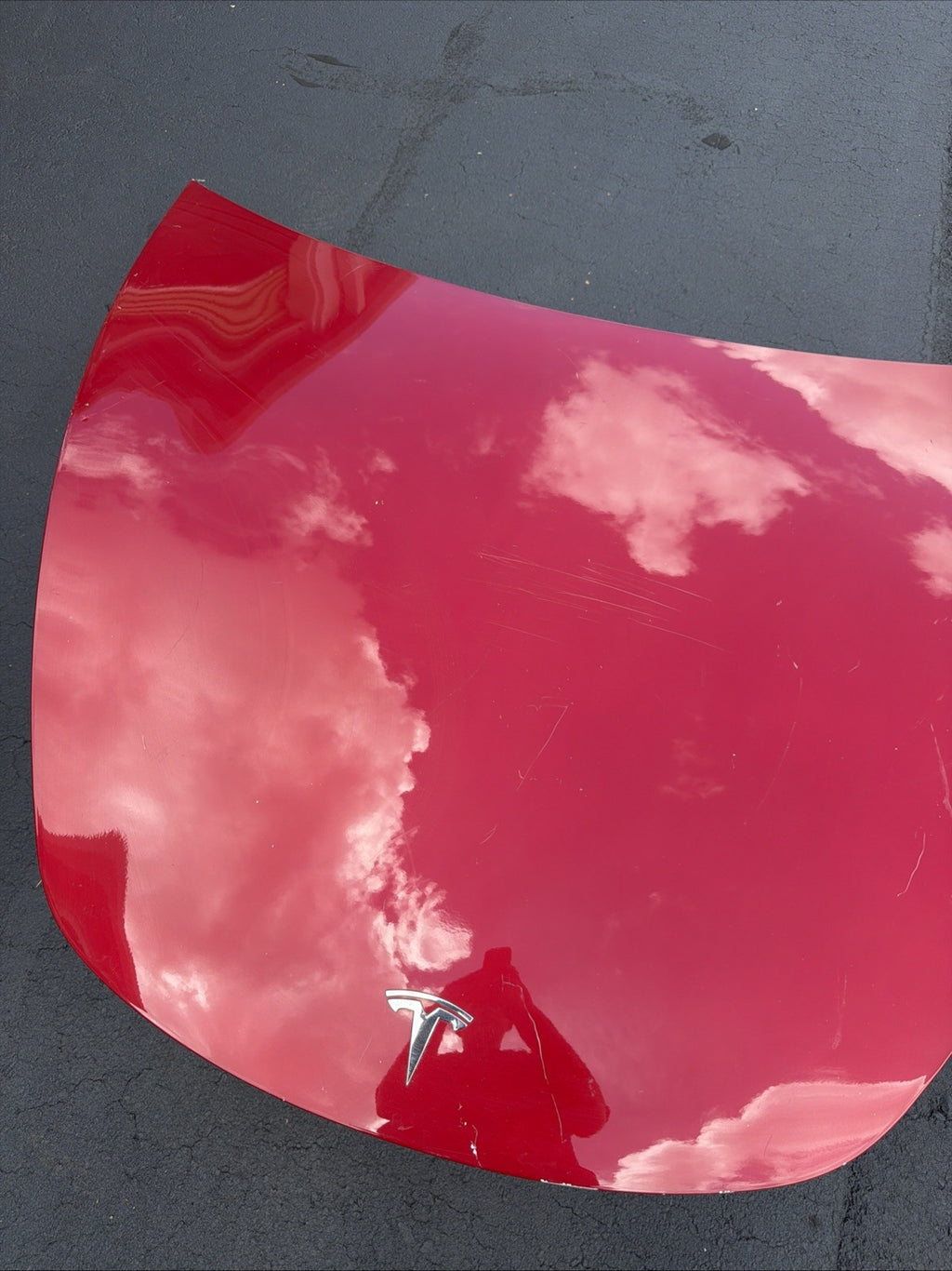2017-2023 Tesla Model 3 M3 Front Hood Bonnet Shell Panel Cover Assy Red PPMR