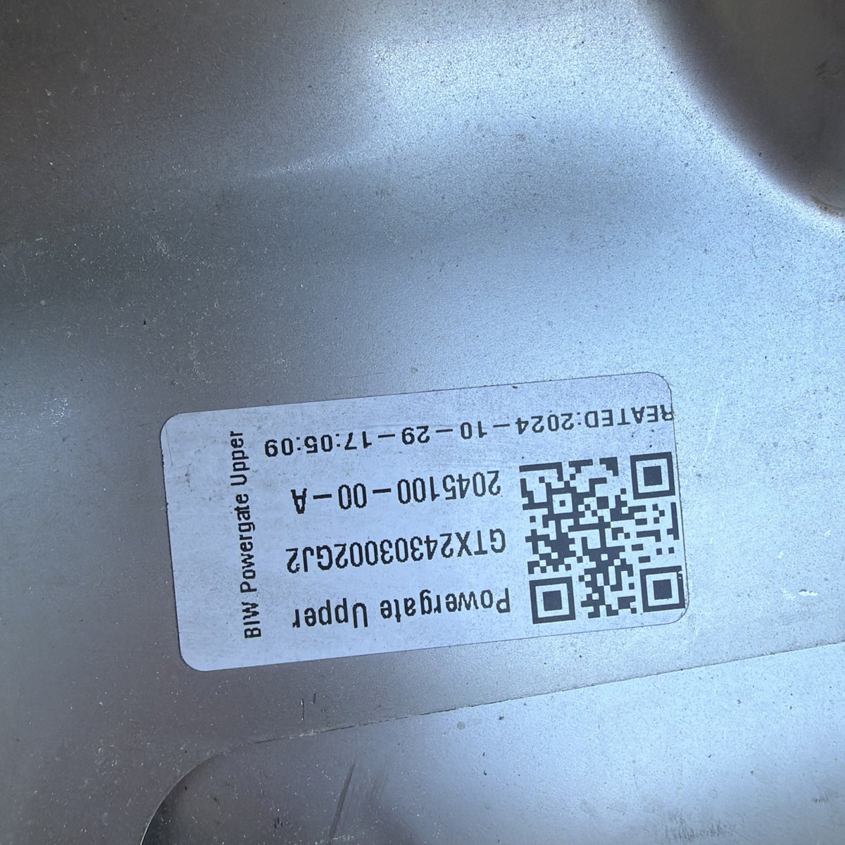 2024-2025 Tesla Cybertruck Front Hood Frunk Upper Cover Panel 2045100-00-A