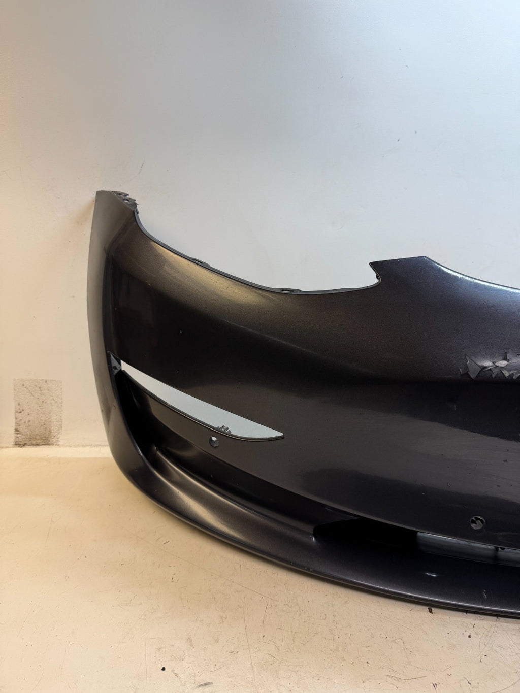 2017-2023 Tesla Model 3 Front Bumper Cover Panel w/o Park Sensor Hole Assembly