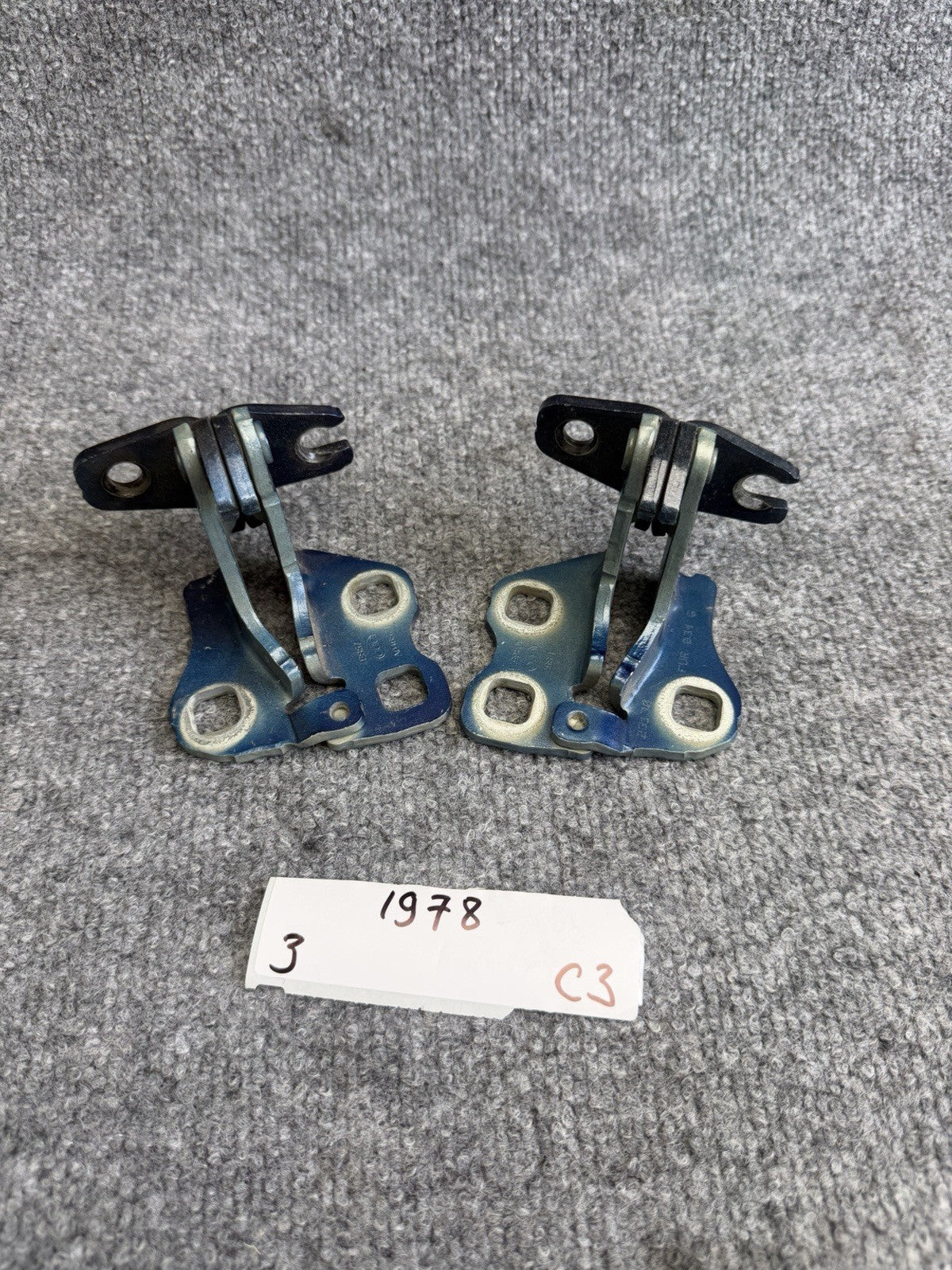 2017-2023 Tesla Model 3 M3 Front Right Passenger Side Door Set Hinge Red OEM