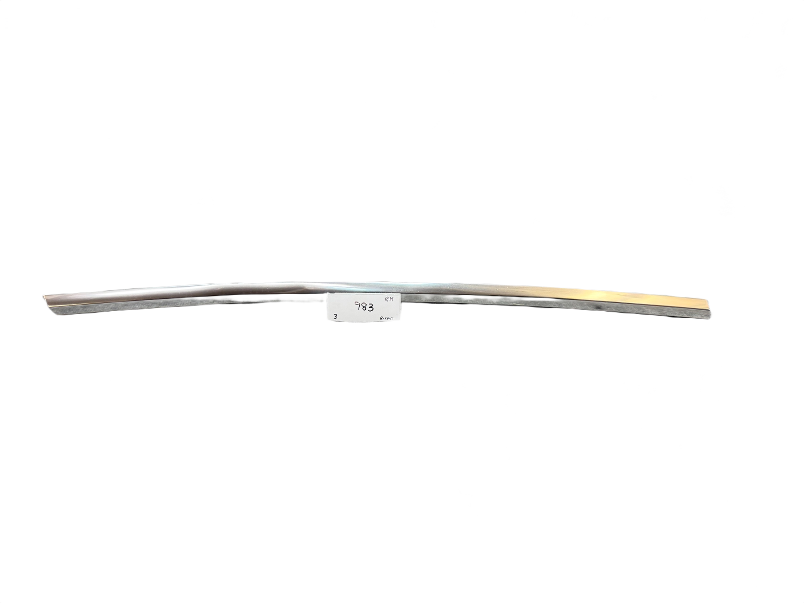 17-23 Tesla Model 3 Front Right RH Door Window Chrome Belt Molding 1080682-00-D