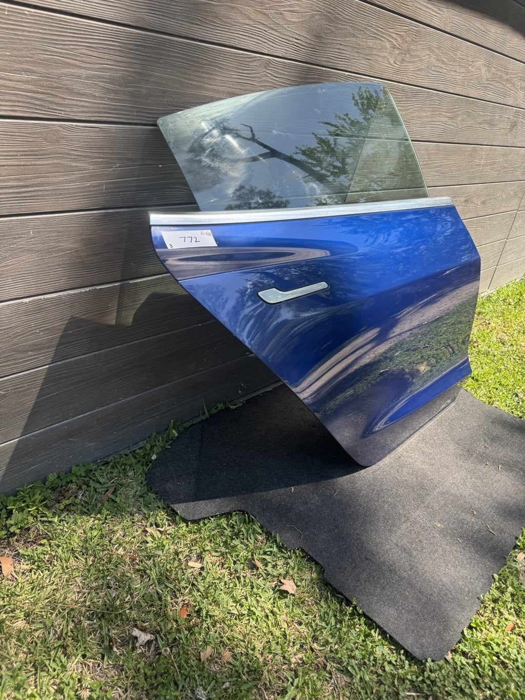 2018-2023 Tesla Model 3 Rear Passenger Side Door Shell Panel Right RH BLUE