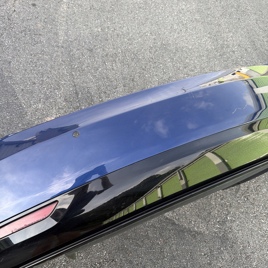 2016-2020 Tesla Model S Rear Bumper Cover w/ Park Sensor Holes Assy Blue PPSB