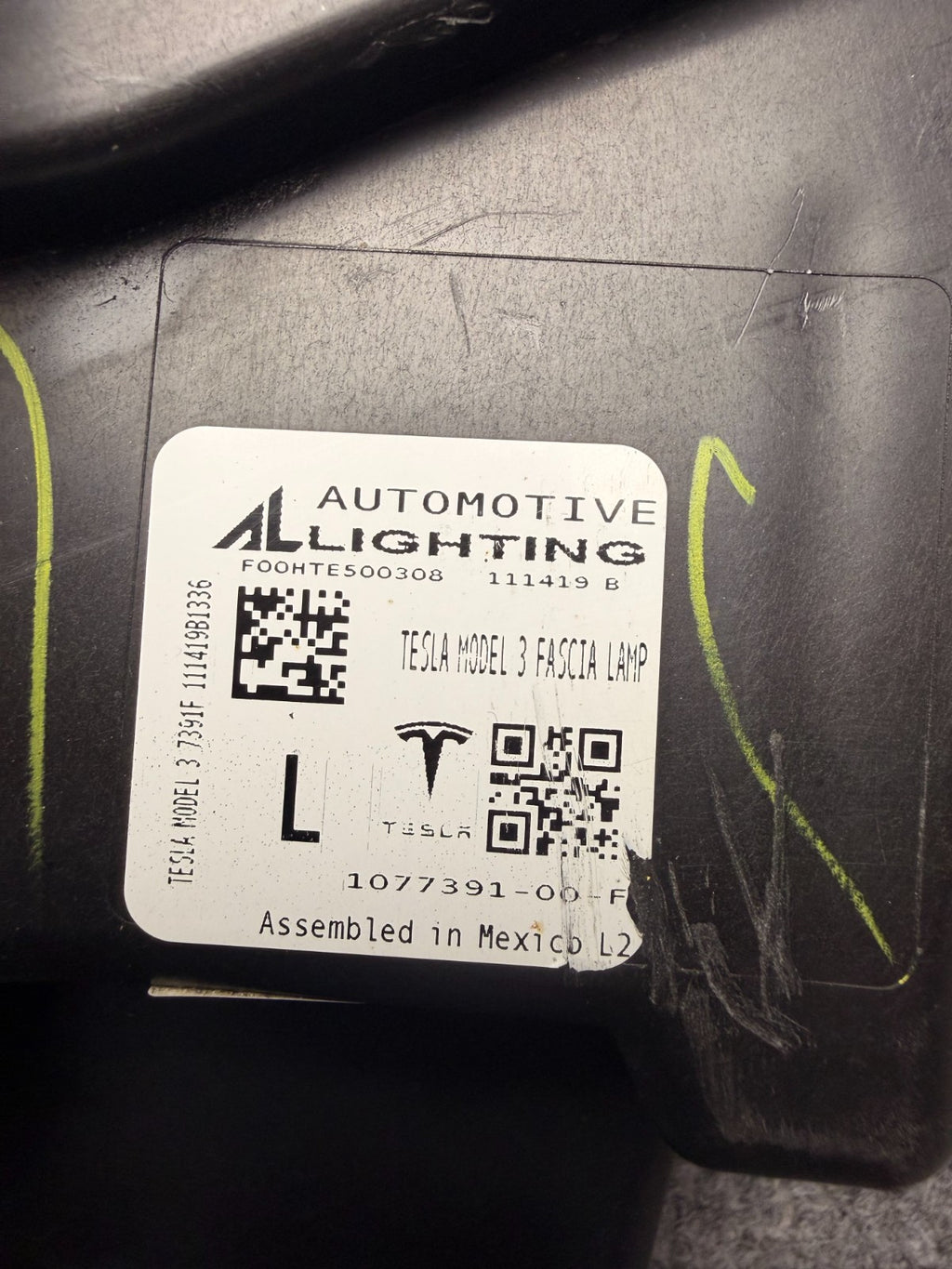 2017- 2023 Tesla Model 3 Y Left Driver 3 Pin LED Fog Light Lamp 1077391-00-F