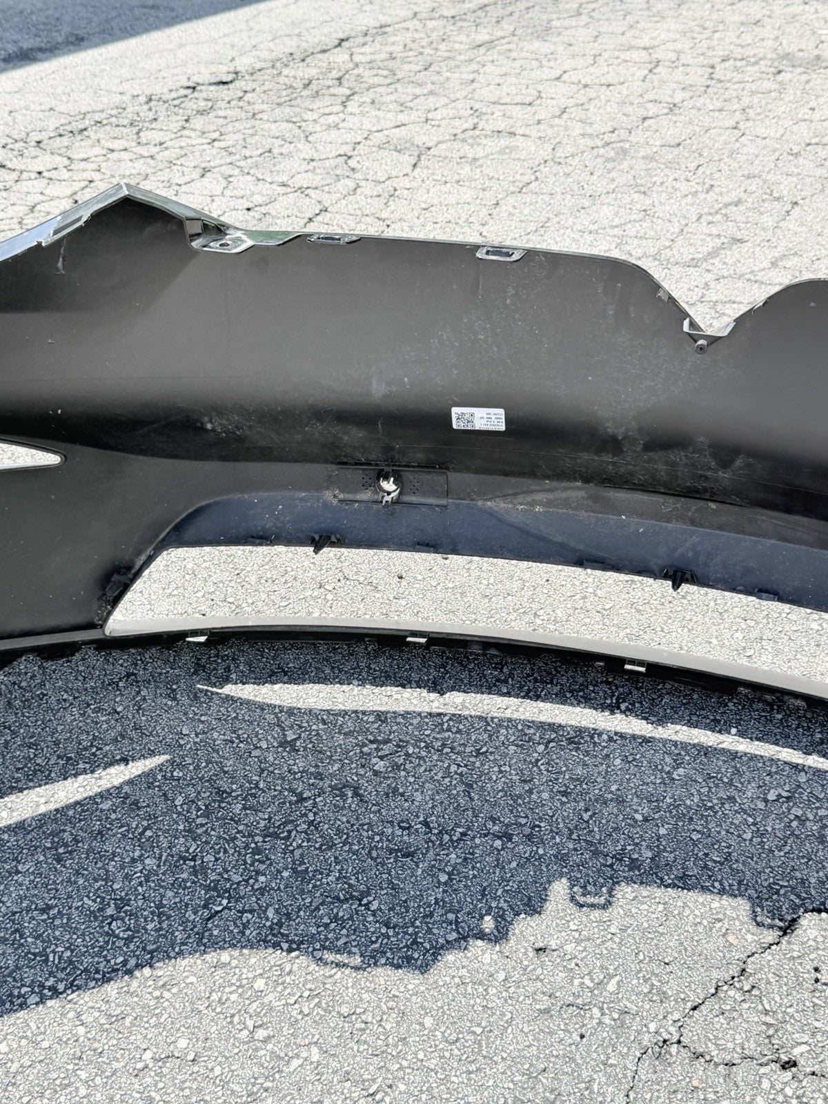2022-2025 Tesla Model X Front Bumper Cover OEM Sensor Type Black