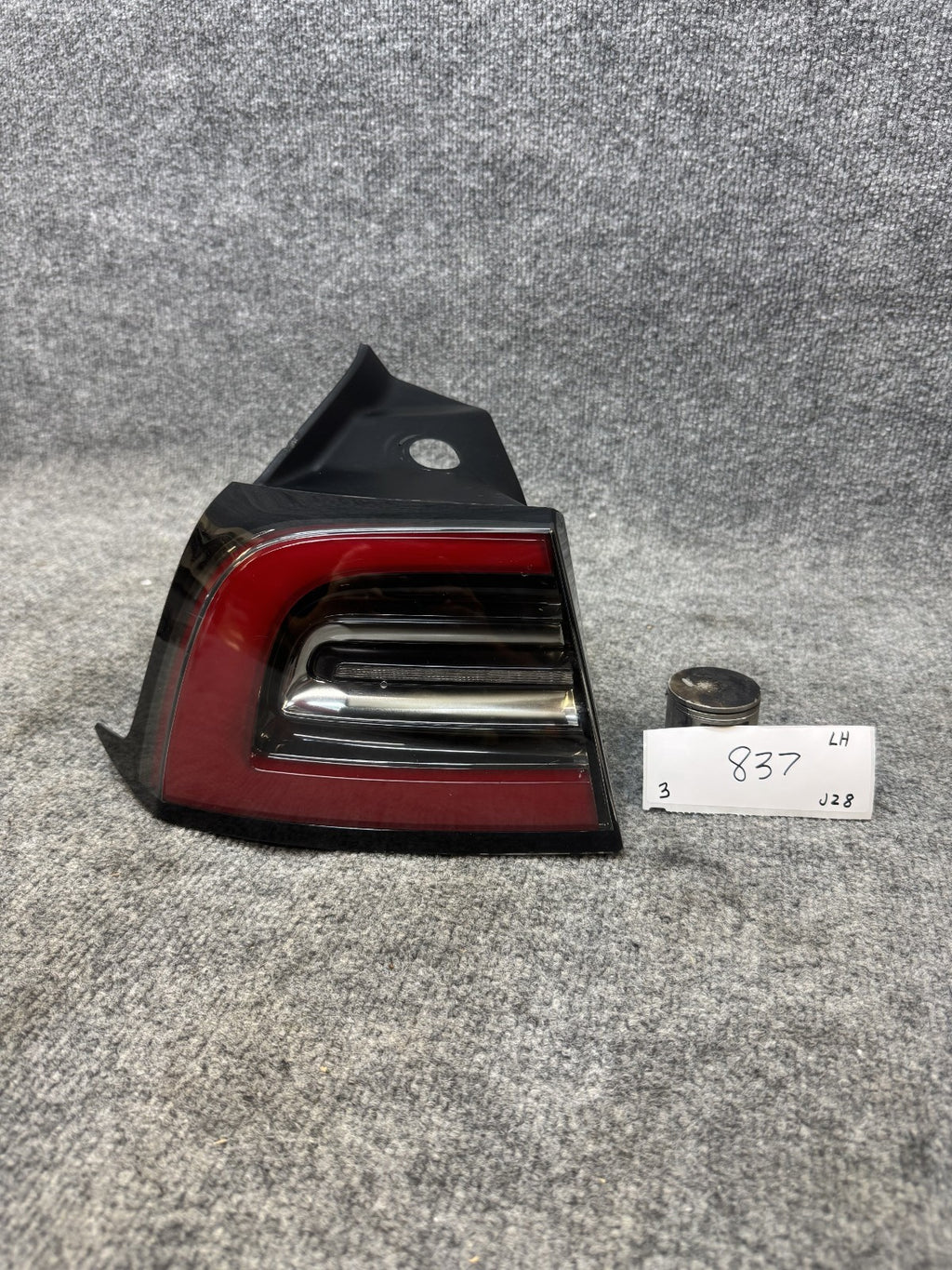 2017-2023 TESLA MODEL 3 REAR LEFT SIDE OUTER LED TAILLIGHT LAMP OEM, 107739700G
