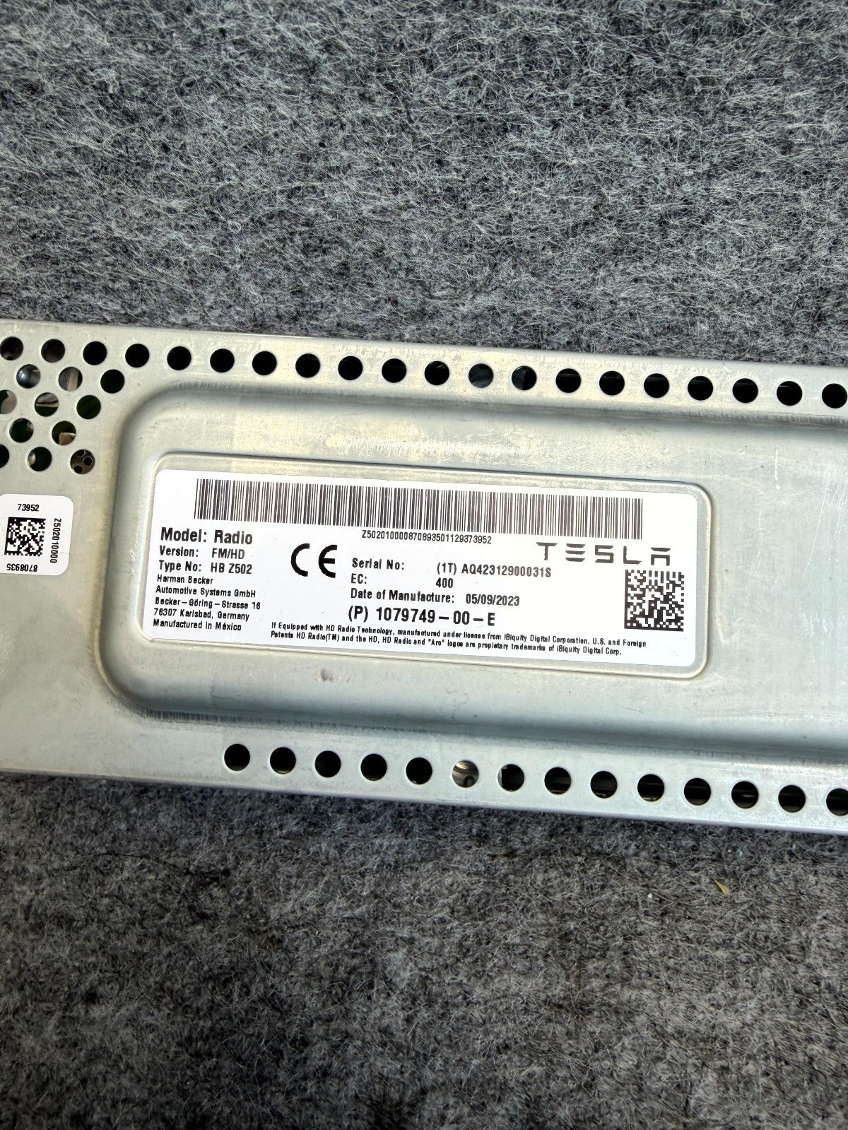 ♦️2017-2023 TESLA MODEL 3 RADIO RECEIVER CONTROL COMPUTER MODULE OEM, 107974900E