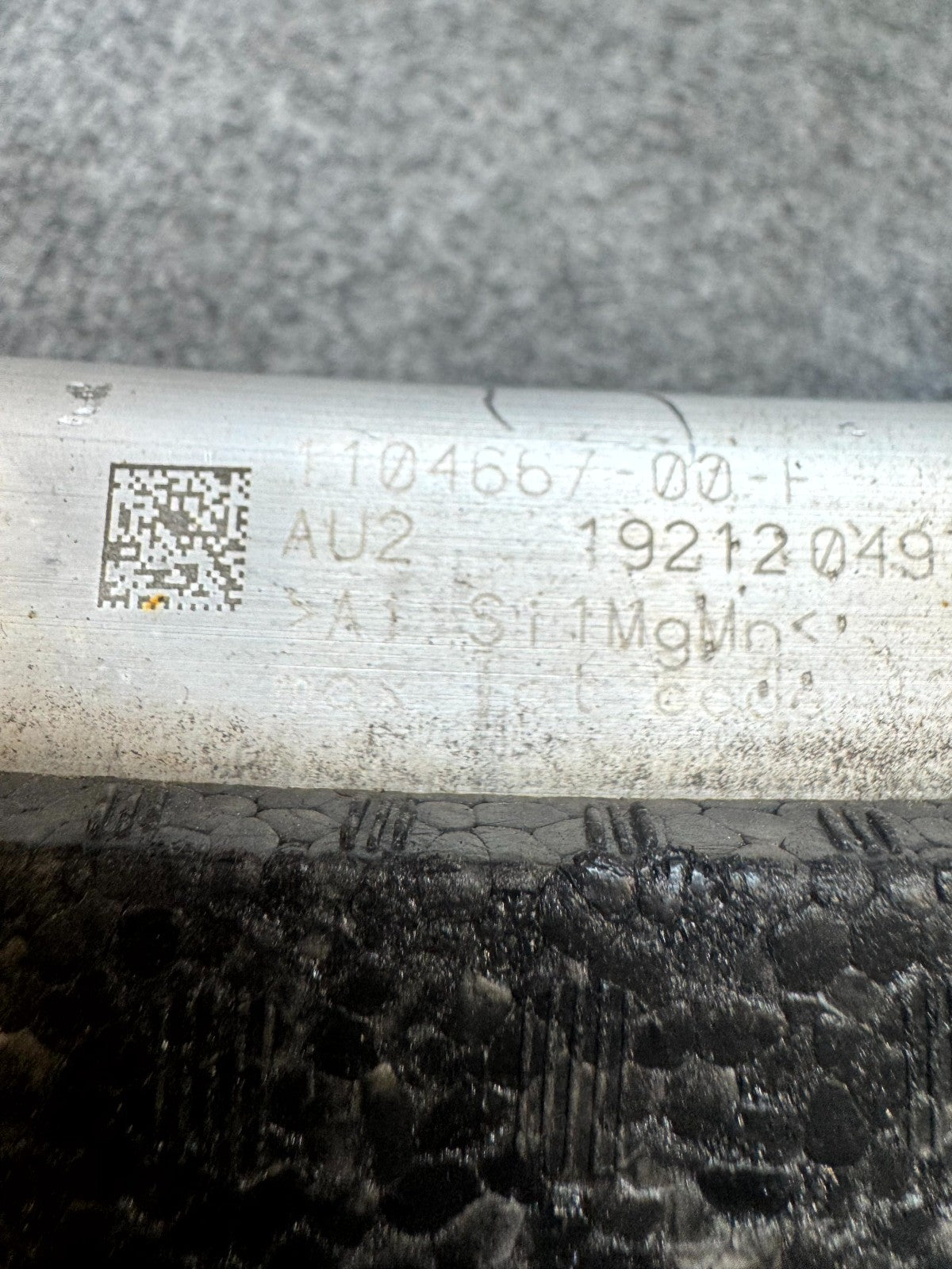 2017 - 2023 TESLA MODEL 3 FRONT UPPER REINFORCEMENT IMPACT BAR OEM, 1104667-00-F