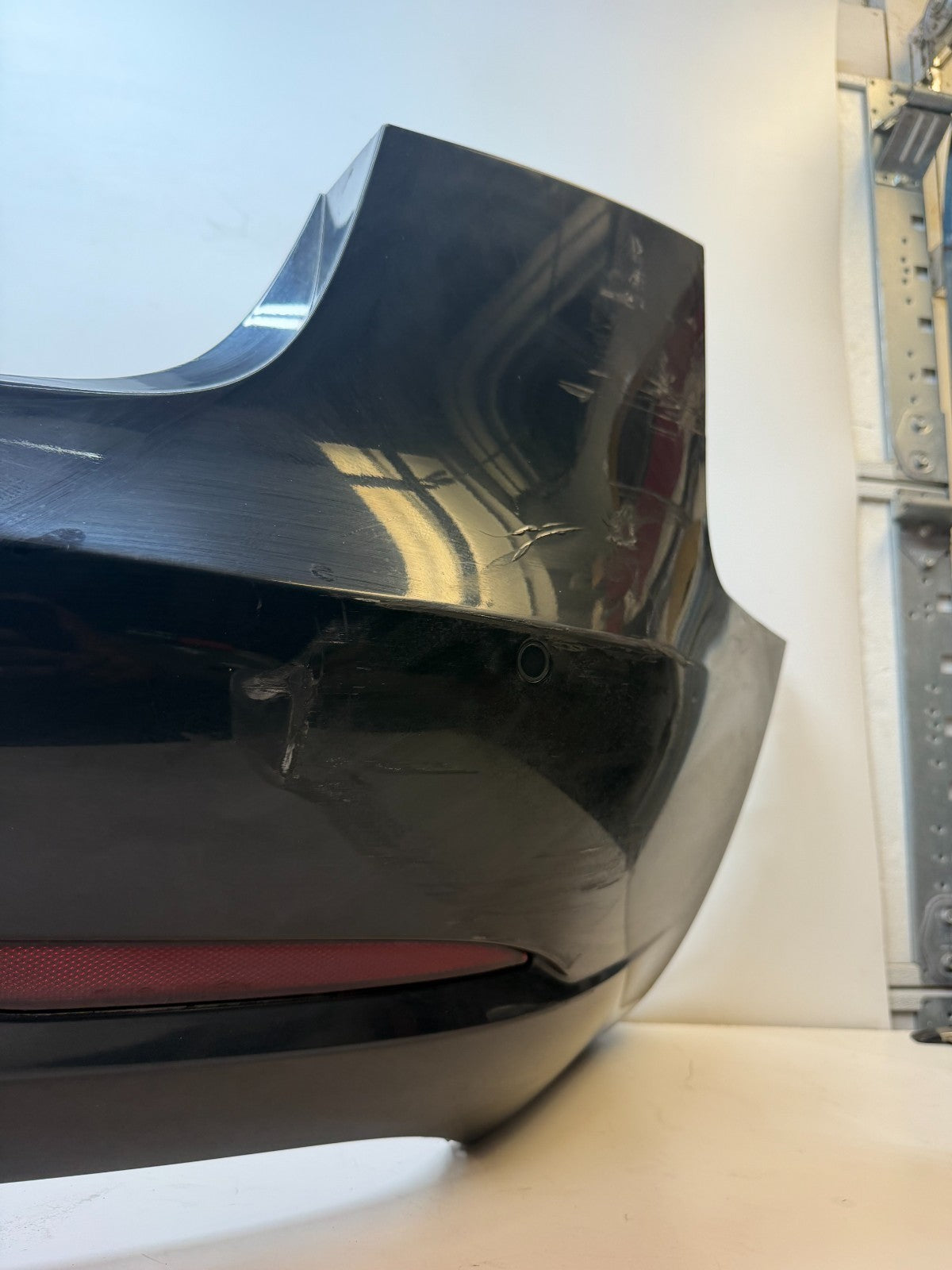 2017-2023 Tesla Model 3 M3 Rear Bumper Cover with Park Assist Sensor Black