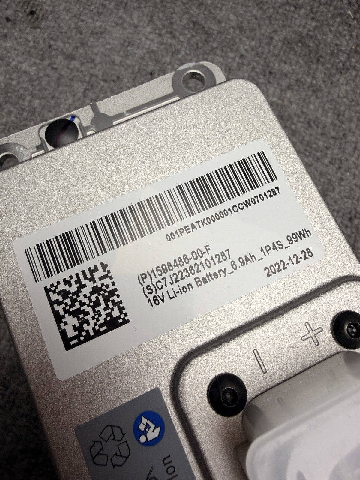 NEW OEM Tesla Model 3/Y/S/X 16V Li-Ion Battery 1598486-00-F