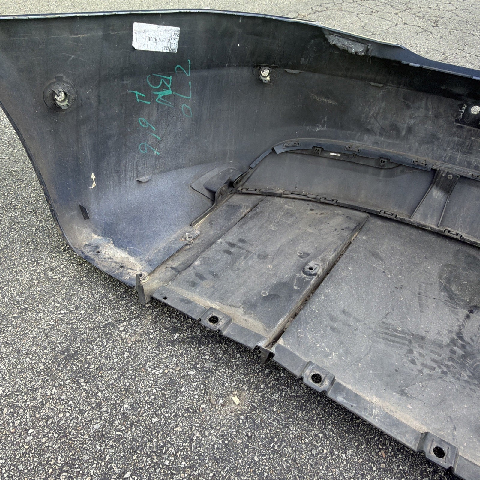 2016-2020 Tesla Model S Rear Bumper Cover w/ Park Sensor Holes Assy Blue PPSB