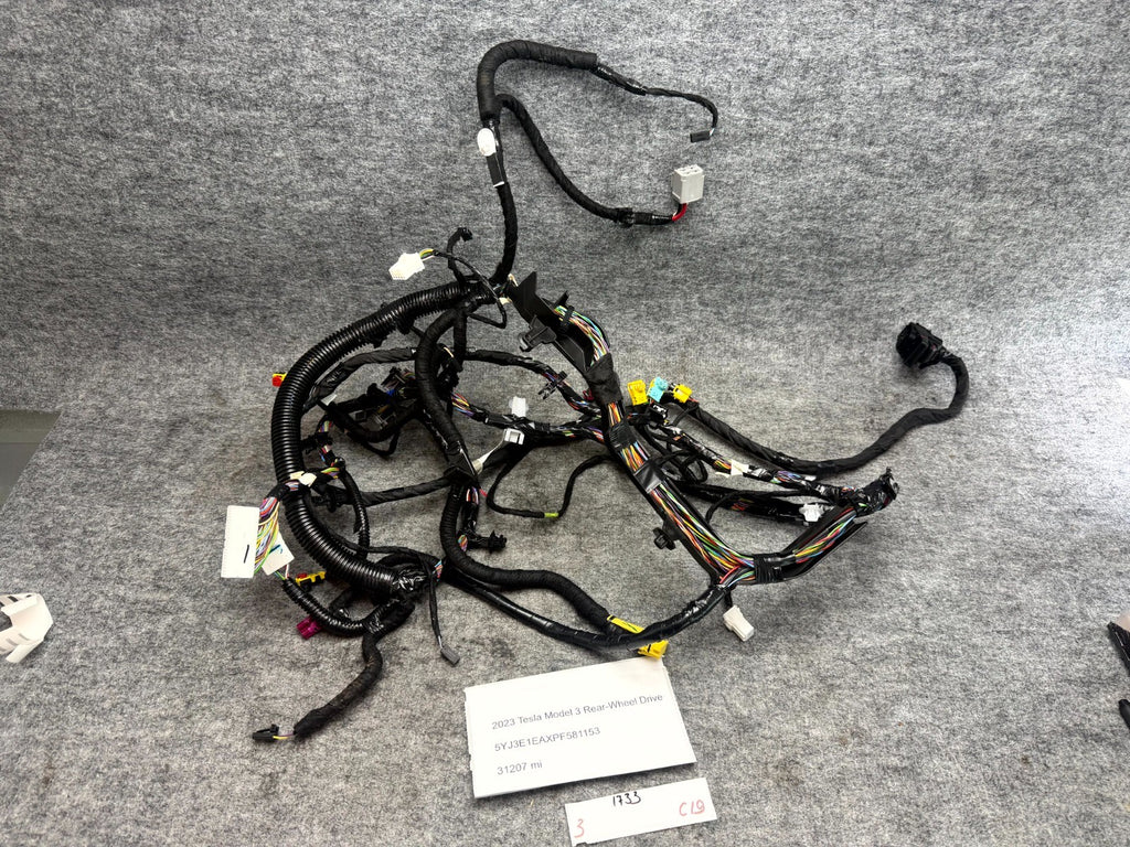 ♦️2017 - 2023 TESLA MODEL 3 DASH DASHBOARD WIRE WIRING HARNESS OEM, 4067960-06-B