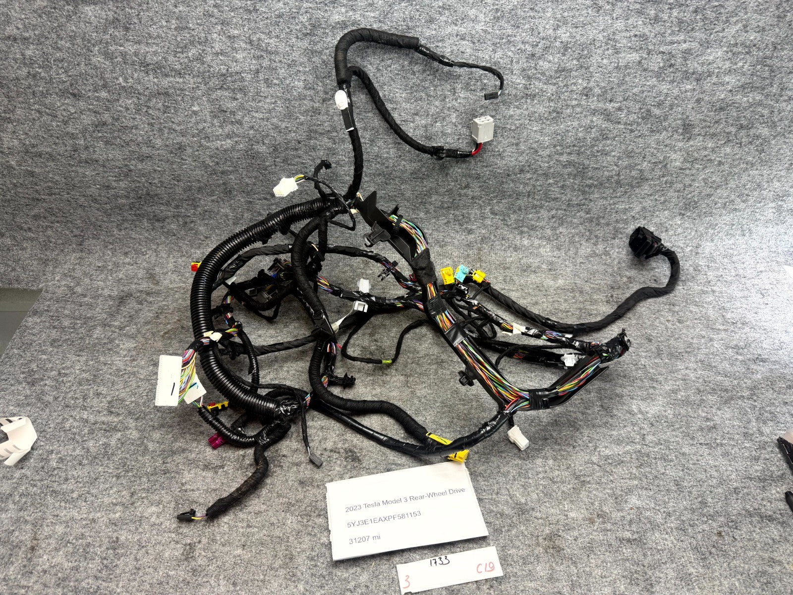 ♦️2017 - 2023 TESLA MODEL 3 DASH DASHBOARD WIRE WIRING HARNESS OEM, 4067960-06-B