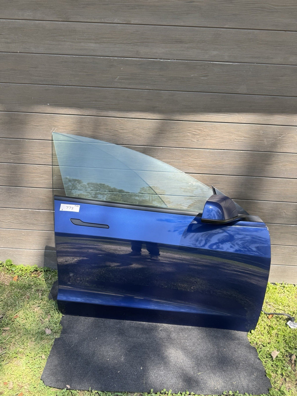 2018-2023 Tesla Model 3 Front Passenger Side Door Shell Panel Right Blue PPSB