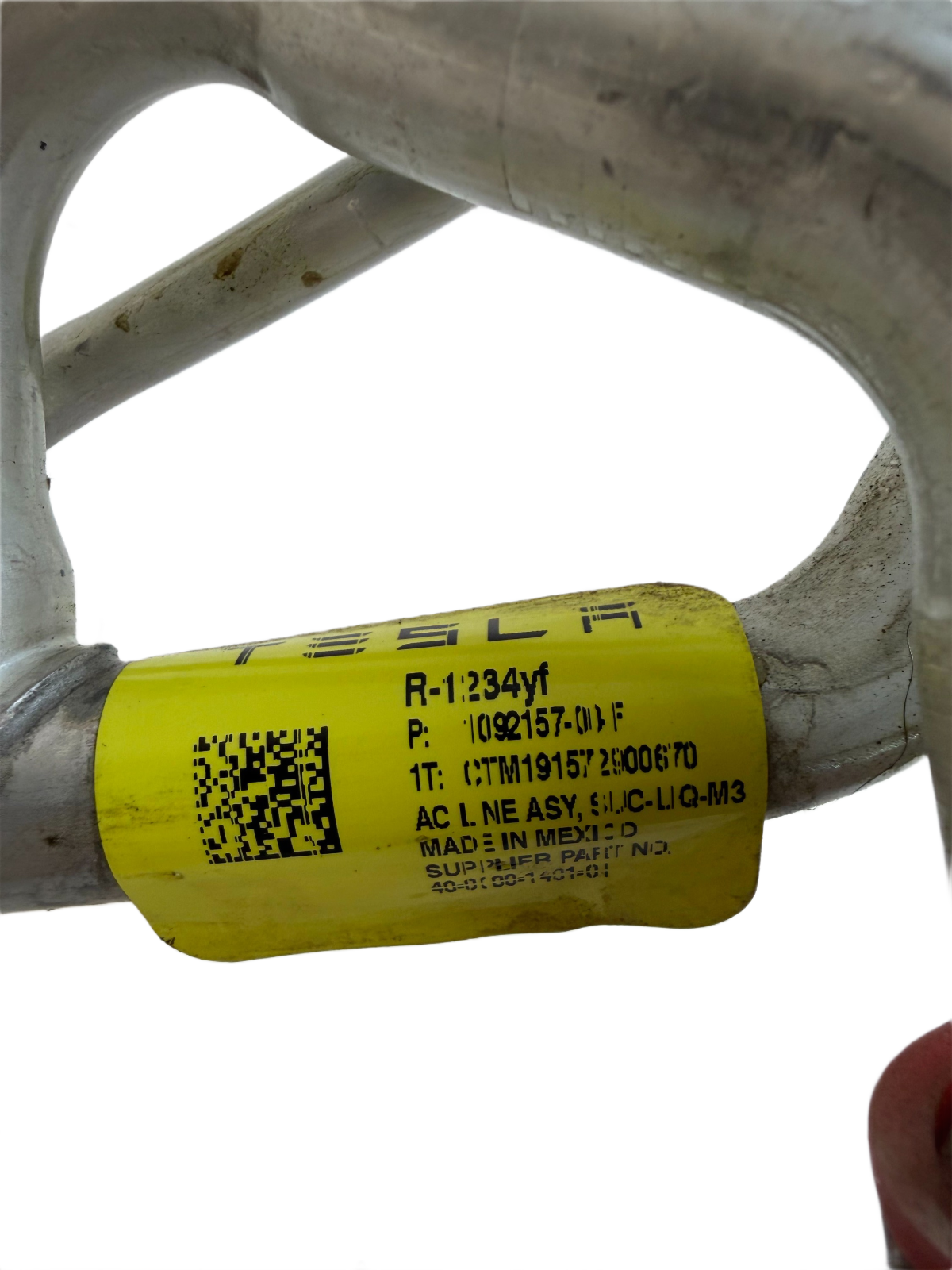 2020 - 2024 TESLA MODEL 3 AC Line Hose Pipe Set OEM 1092157-00-F