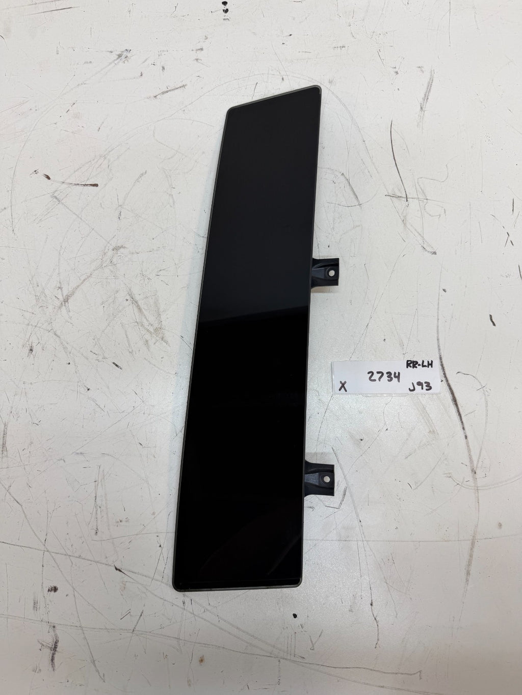 2016-2020 TESLA MODEL X REAR LEFT DRIVER DOOR GLASS PILLAR APPLIQUE TRIM OEM