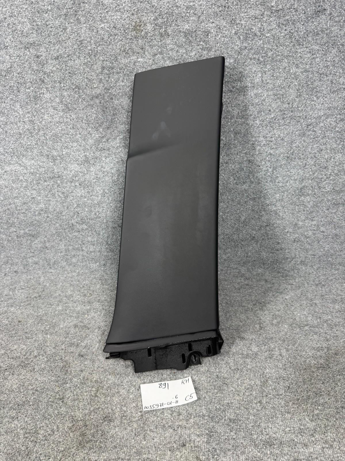 16 - 20 Tesla Model X Front Left Driver SIde Lower B Pillar Cover Trim Black OEM