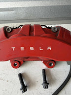 ♦️2017-2023 TESLA MODEL 3 FRONT RIGHT SIDE BRAKE CALLIPER RED OEM, 1044642-00-F