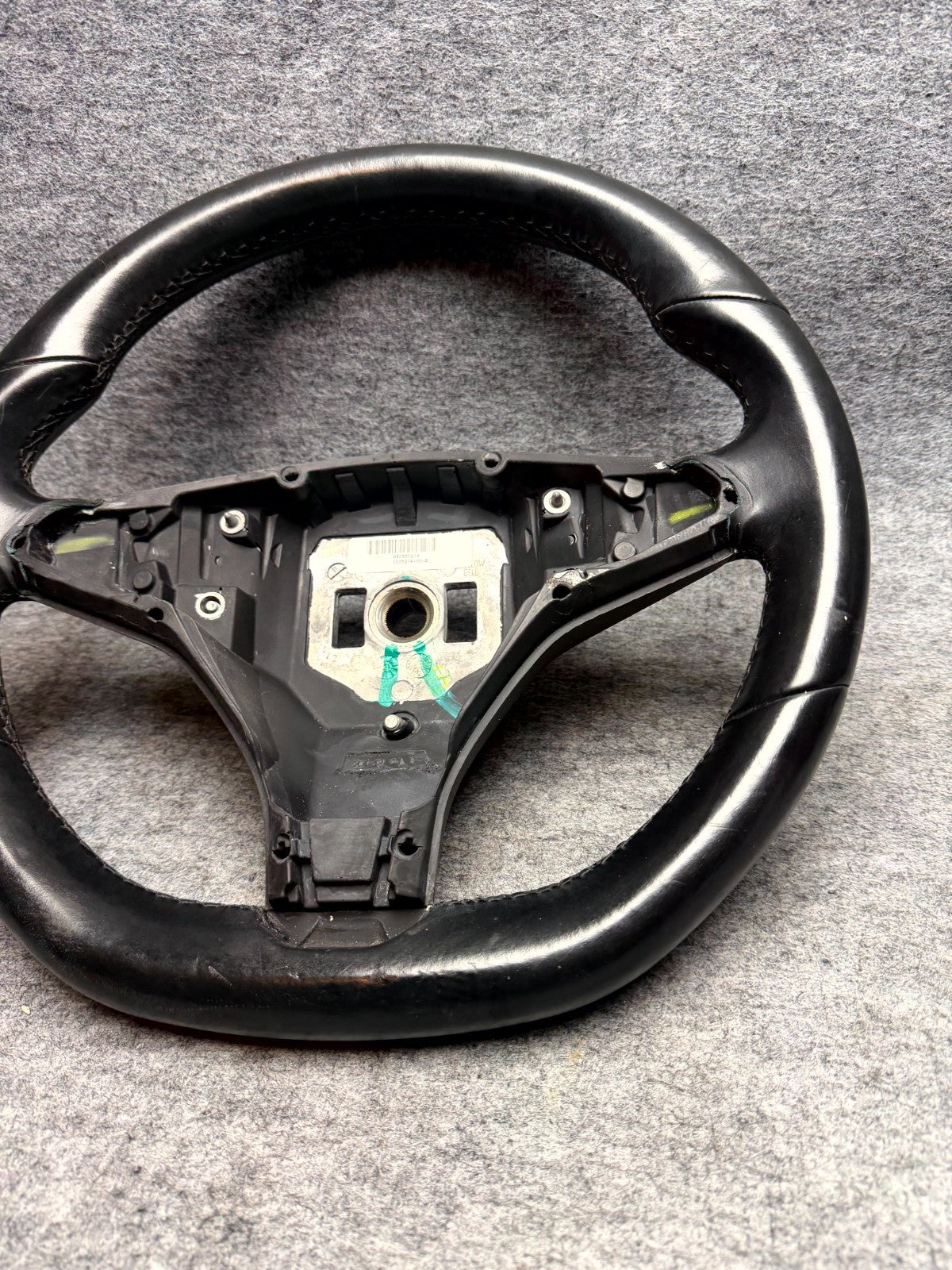 ♦️2012-2020 TESLA MODEL S DRIVER STEERING WHEEL BLACK ASSEMBLY OEM, 1005279-00-D