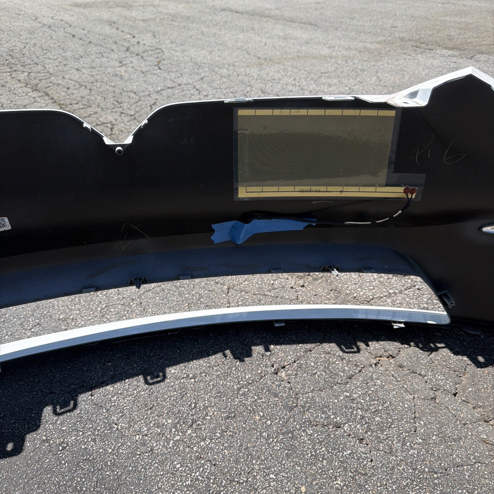 2021-2025 Tesla Model X Front Bumper Cover White WITHOUT Sensor 1588184-S0-B