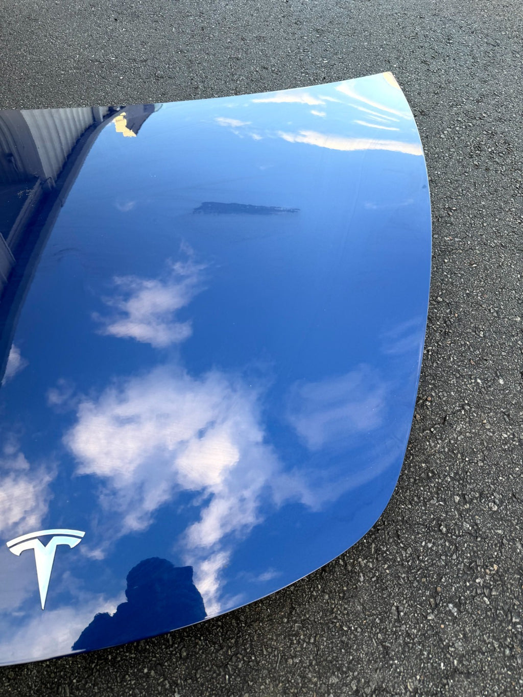 ♦️2017 - 2023 TESLA MODEL 3 FRONT HOOD BONNET PANEL BLUE OEM, 1081390-E0-C