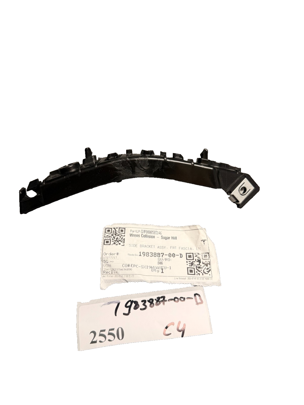 2025-2026 Model Y Front Bumper Fascia Fender Bracket Left 1983887-00-D