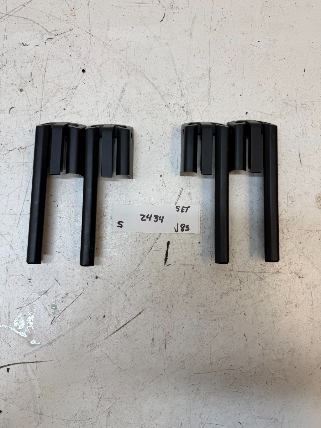2012-2020 TESLA MODEL S FRONT LEFT OR RIGHT SIDE SEAT TRACK RAIL TRIM COVER SET