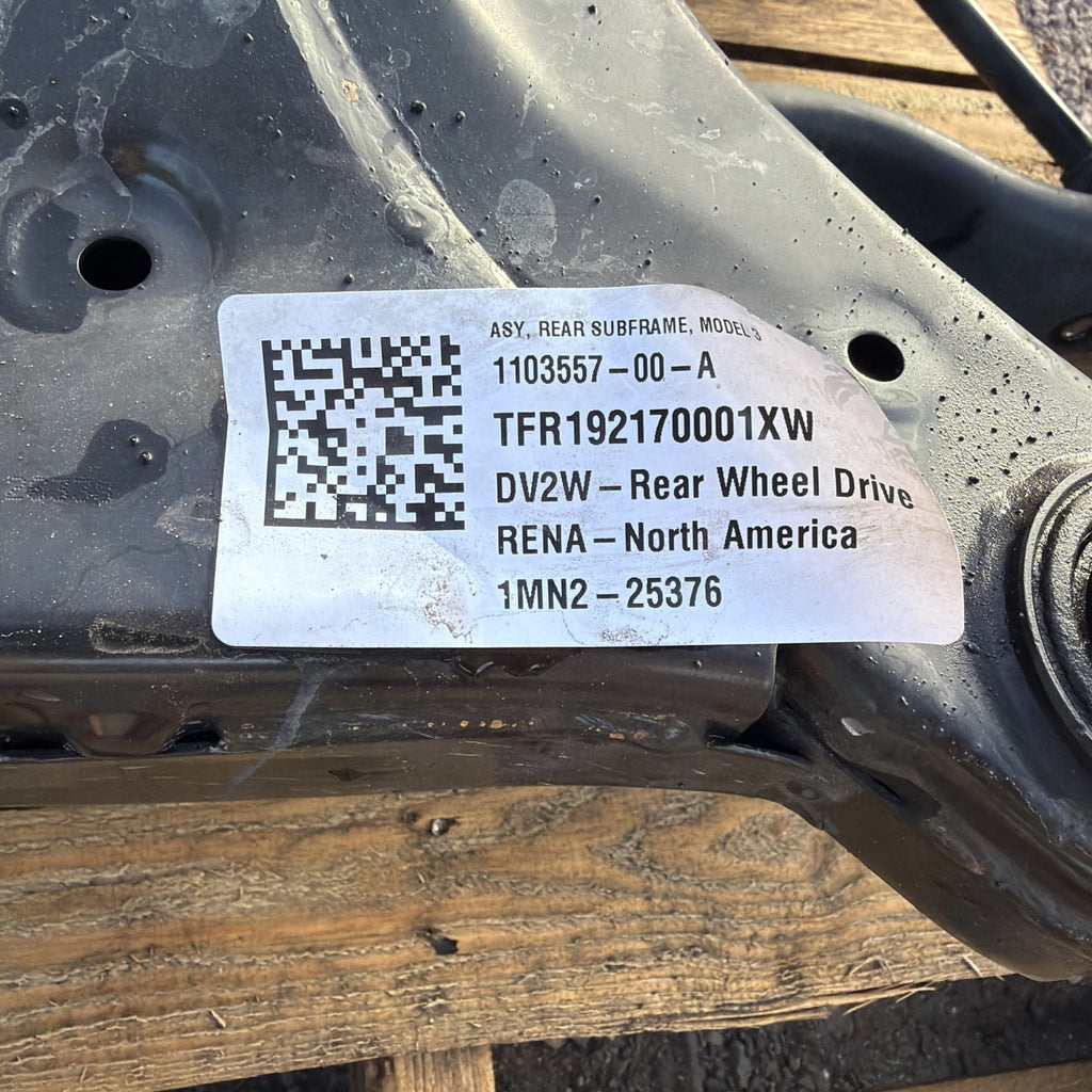 2017-2020 Tesla Model 3 Rear Drive Unit w/ Subframe, Suspension Engine Motor 17K