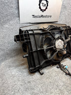 2017-2023 TESLA MODEL 3 RADIATOR COOLING FAN SHROUD & SHUTTER OEM, 1103545-00-B