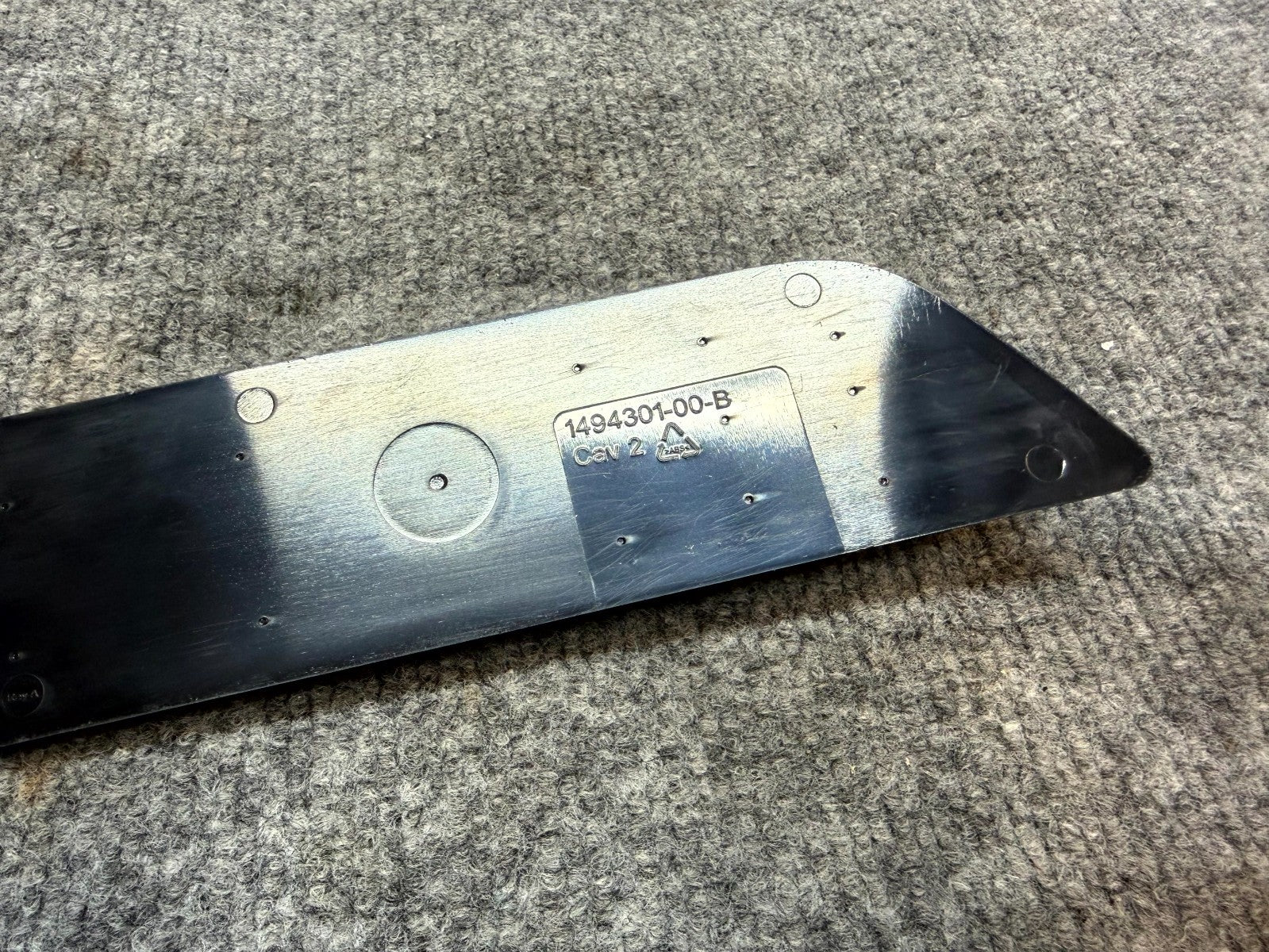 2020-2024 TESLA MODEL Y FRONT LEFT DOOR SILL SCUFF TRIM COVER OEM, 1494301-00-B