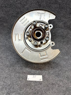 2020-2024 TESLA MODEL Y REAR LEFT SPINDLE KNUCKLE HUB & SHIELD OEM, 1188411-00-F
