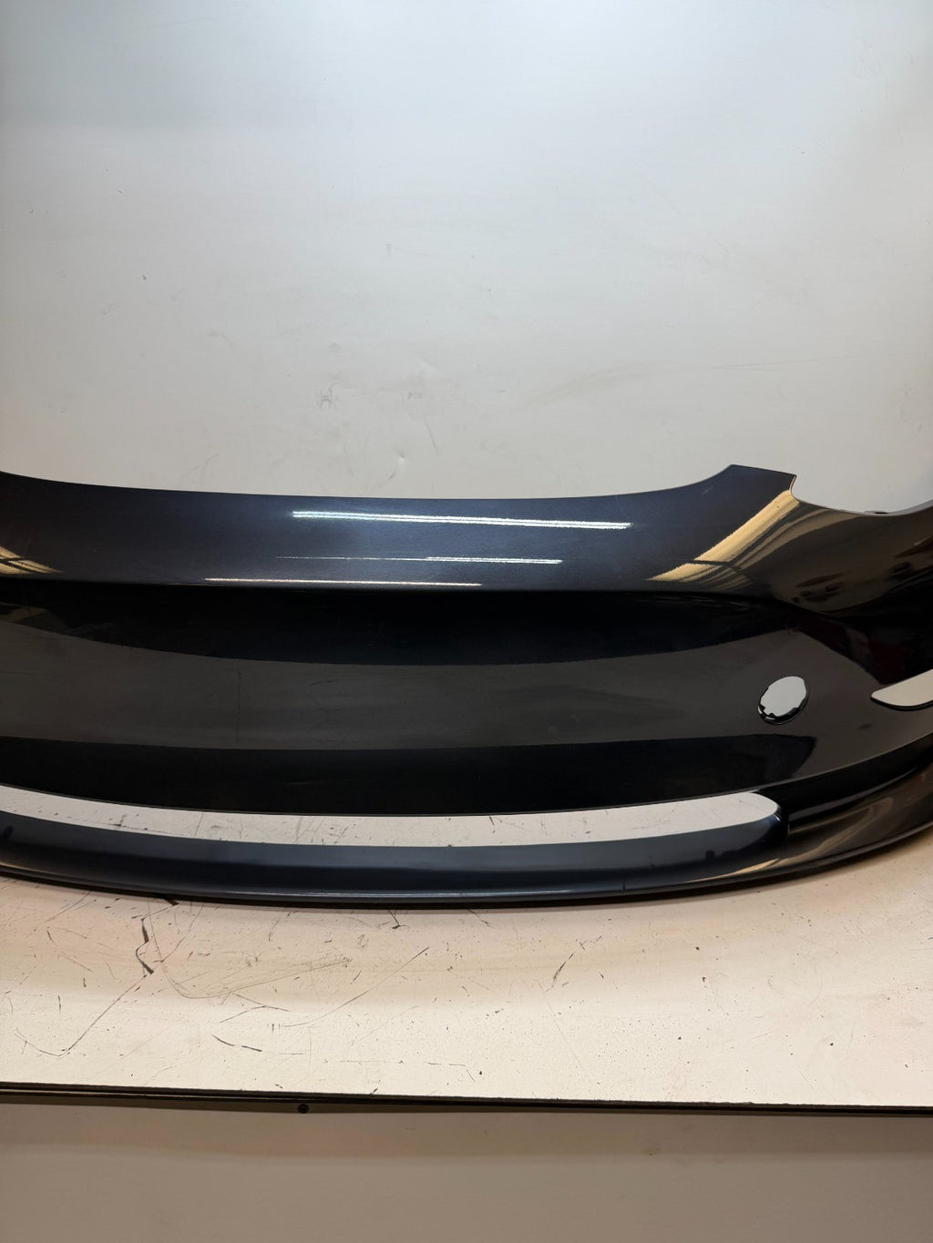 2017-2023 Tesla Model 3 Front Bumper Cover Panel w/o Park Sensor Hole Assembly