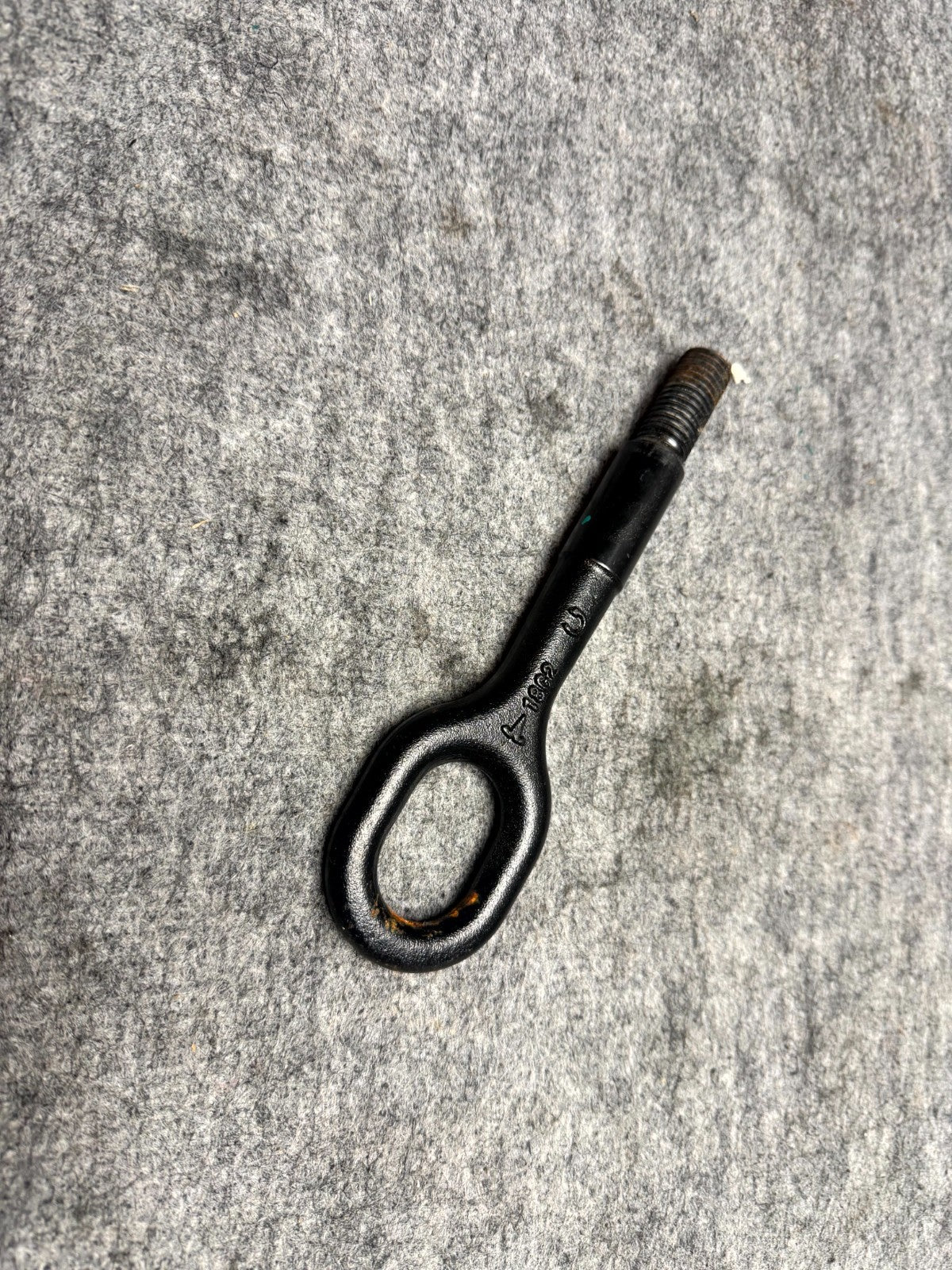 ♦️12-20 TESLA MODEL S FRONT BUMPER TOWING EYE TOW HOOK ASSY OEM, 1077570-00-D