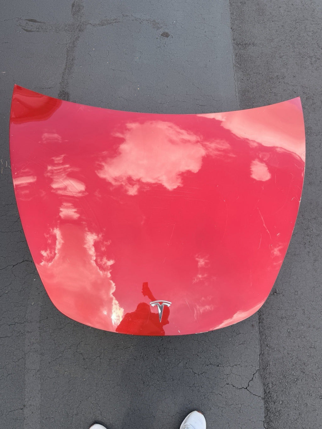 2017-2023 Tesla Model 3 M3 Front Hood Bonnet Shell Panel Cover Assy Red PPMR