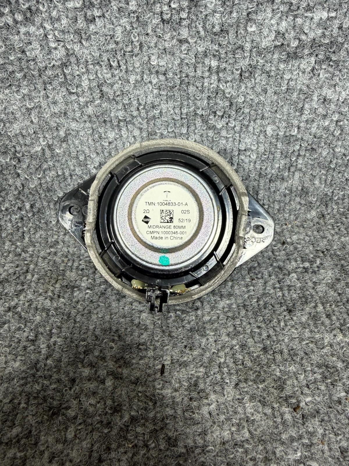 2016-2020 Tesla Model X Left Side Mid Range Audio Sound Speaker OEM, 1004833-01A