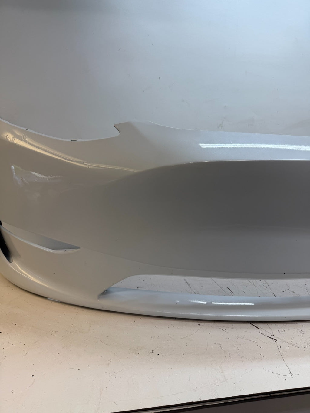 2022-2024 Tesla Model Y Front Bumper Cover w/o Sensor Holes OEM 1687994-TX-A