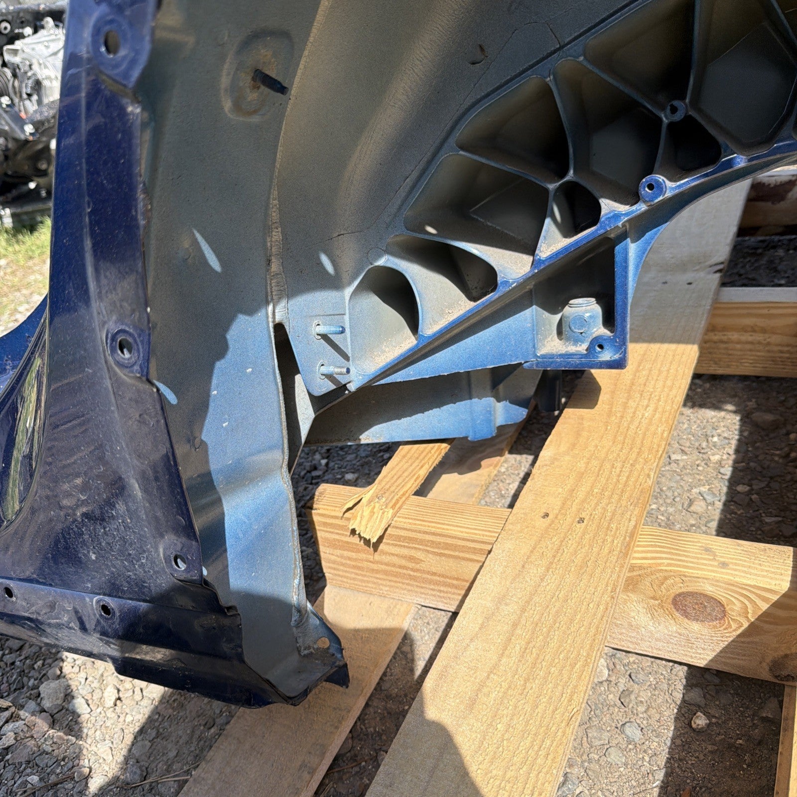 2020-2024 Tesla Model Y Rear Left Quarter Panel Structural Cutout LH BLUE