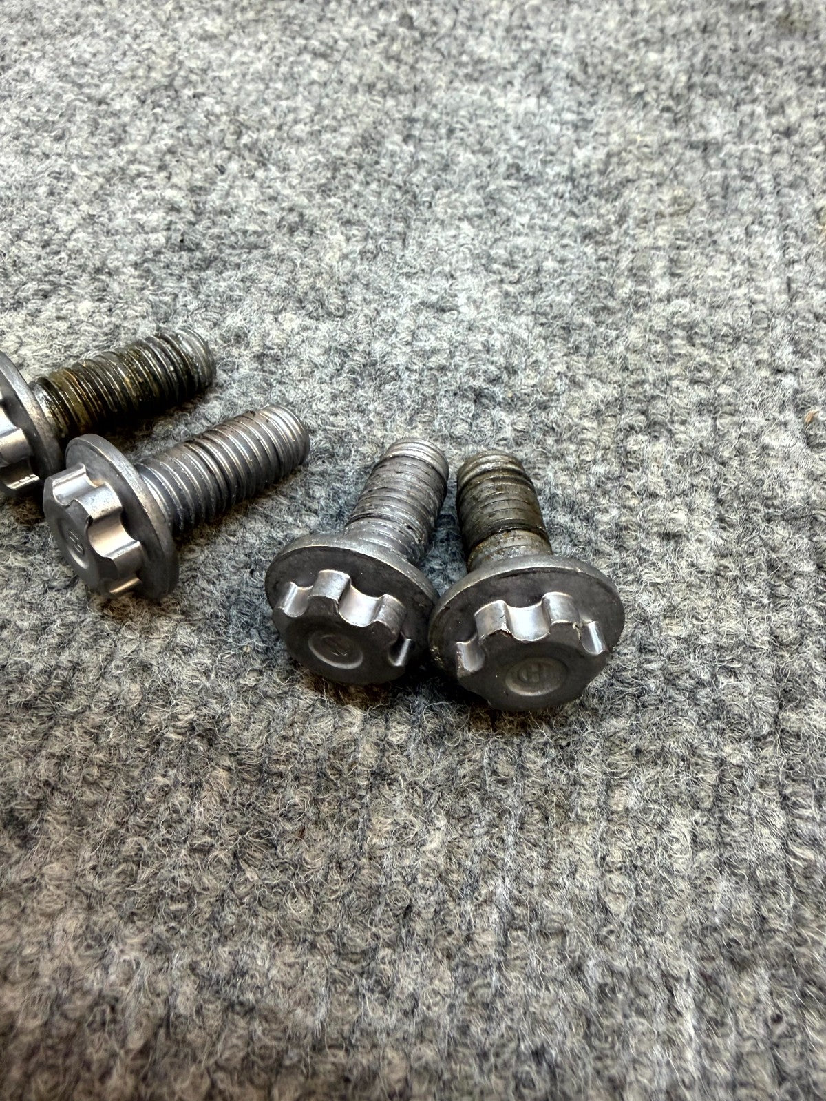 2017-2023 TESLA MODEL Y/3 EXTERNAL BATTERY BOLT NUT SET OF 4 OEM