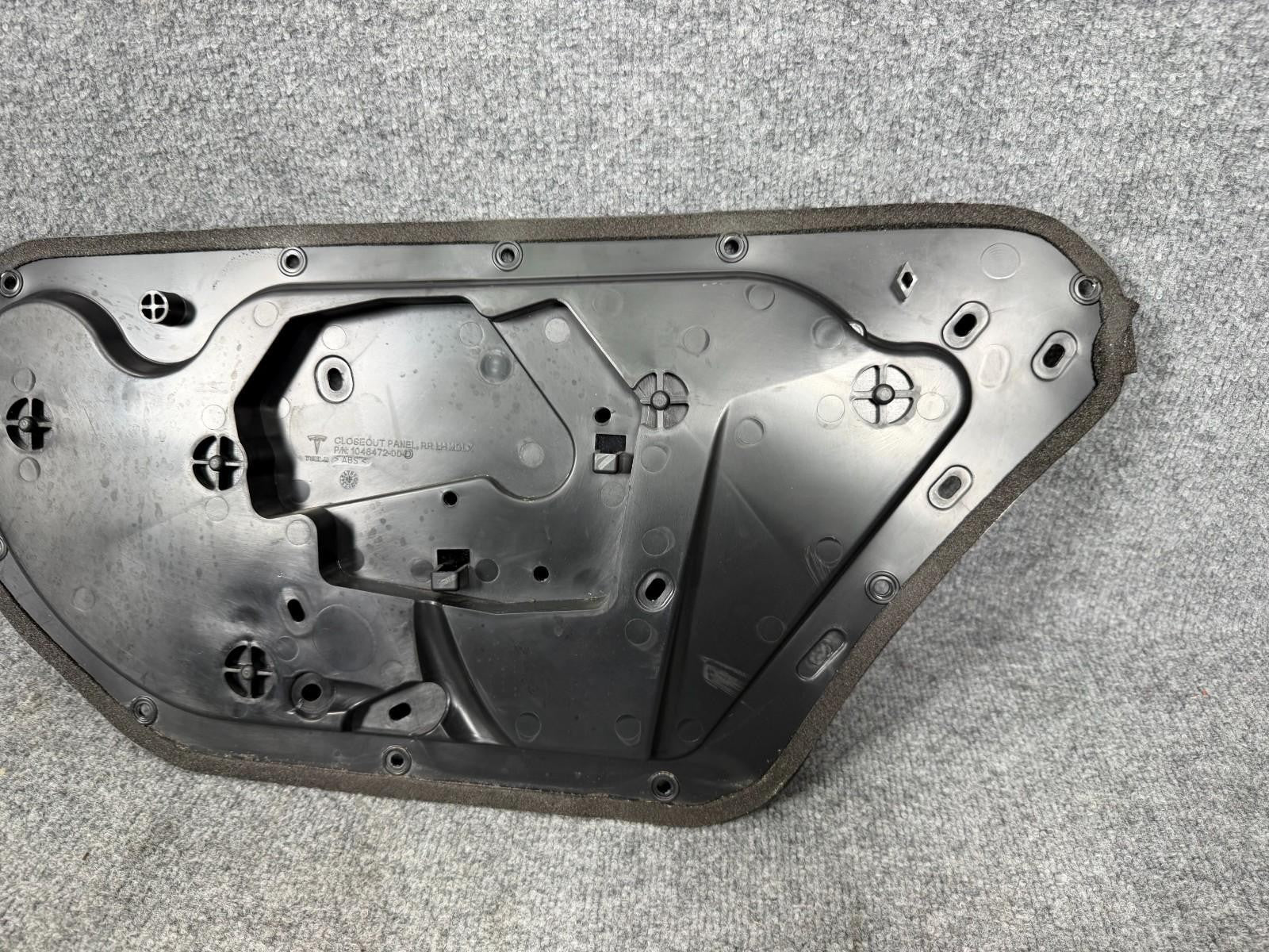2016-2024 Tesla Model X Rear Left Falcon Door Window Regulator Carrier Panel OEM