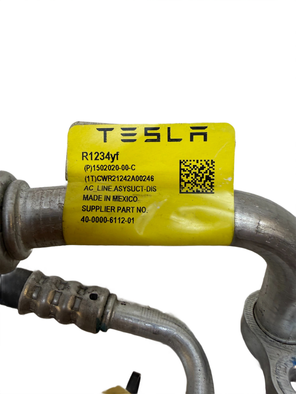 2017-2023 Tesla Model 3 A/C Line Supermanifold to Compressor Pipe 1502020-00-C