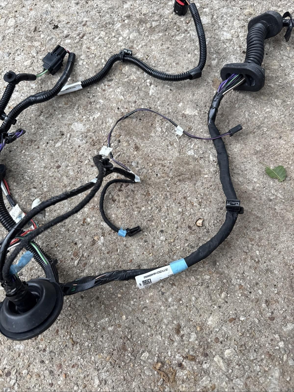 ♦️12-20 TESLA MODEL S REAR LEFT DRIVER SIDE DOOR WIRING HARNESS OEM 1004425-00-M