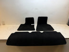2012-20 Tesla Model S Carpet Floor Mats Set 3-Piece Black