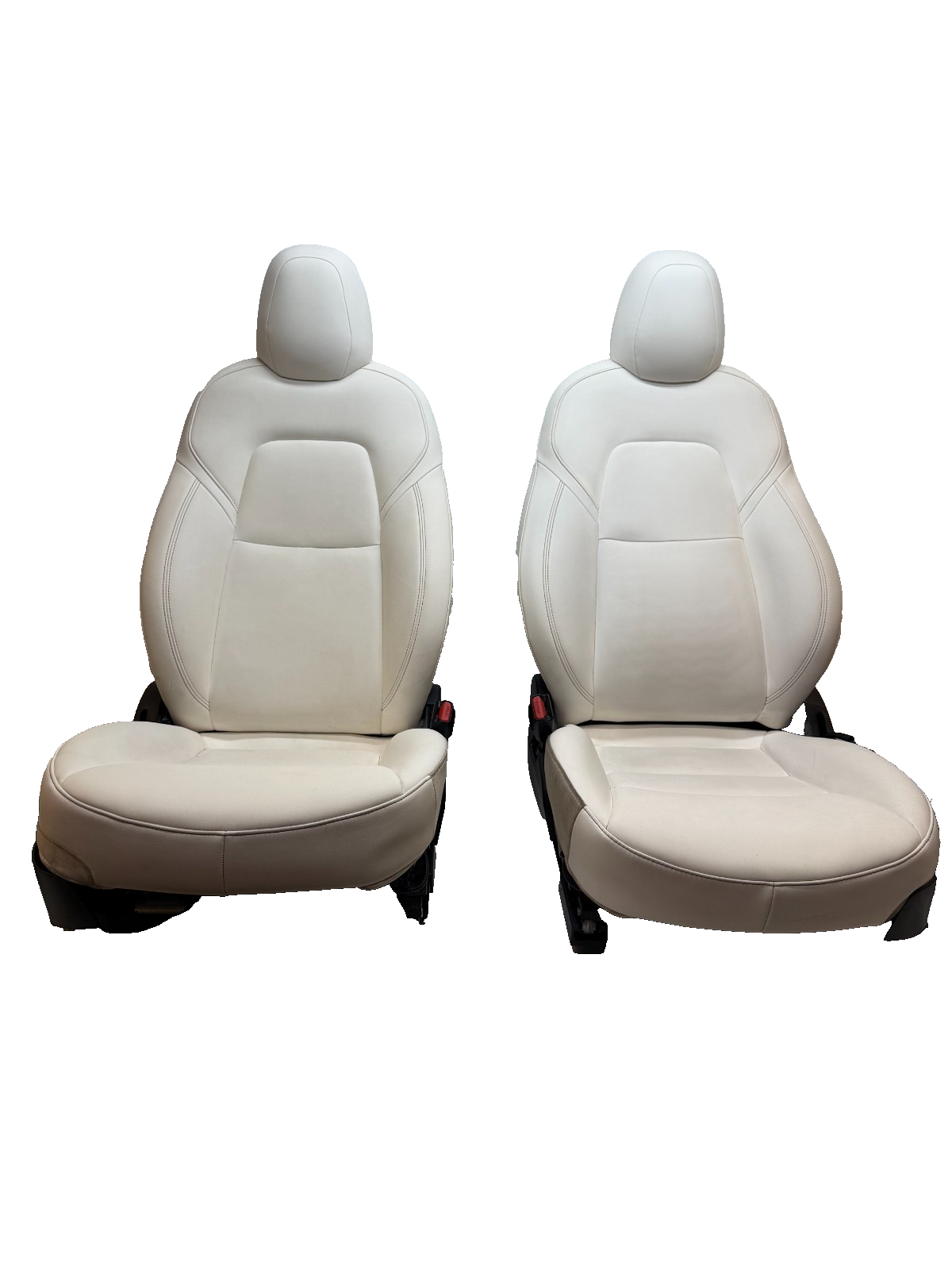 2017-2023 TESLA MODEL Y FRONT & REAR SET OF SEATS ASSY WHITE