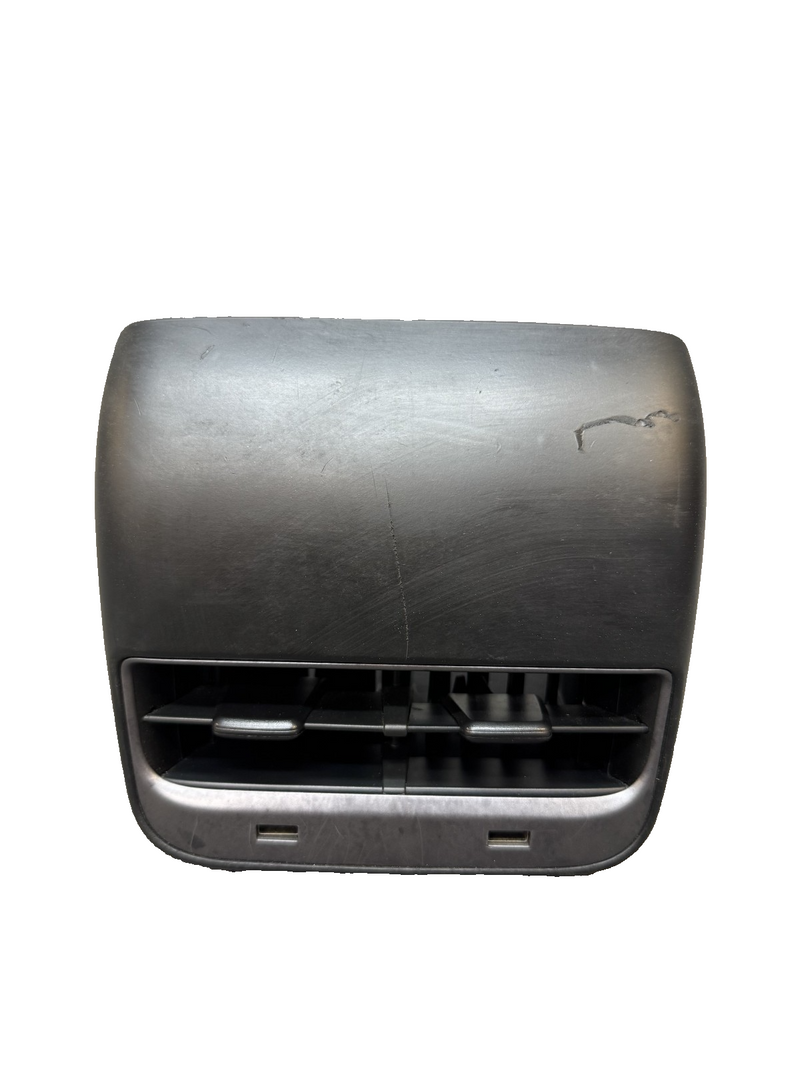 17 - 23 TESLA MODEL 3 REAR CENTER AIR VENT GRILL COVER & USB HUB OEM, 112170000C