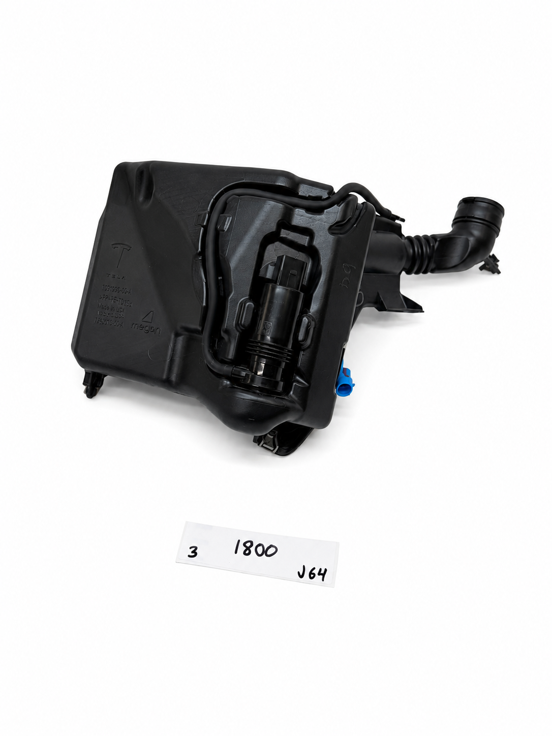 2017 - 23 TESLA MODEL 3 WINDSHIELD WIPER WASHER RESERVOIR TANK OEM, 1090850-00-G
