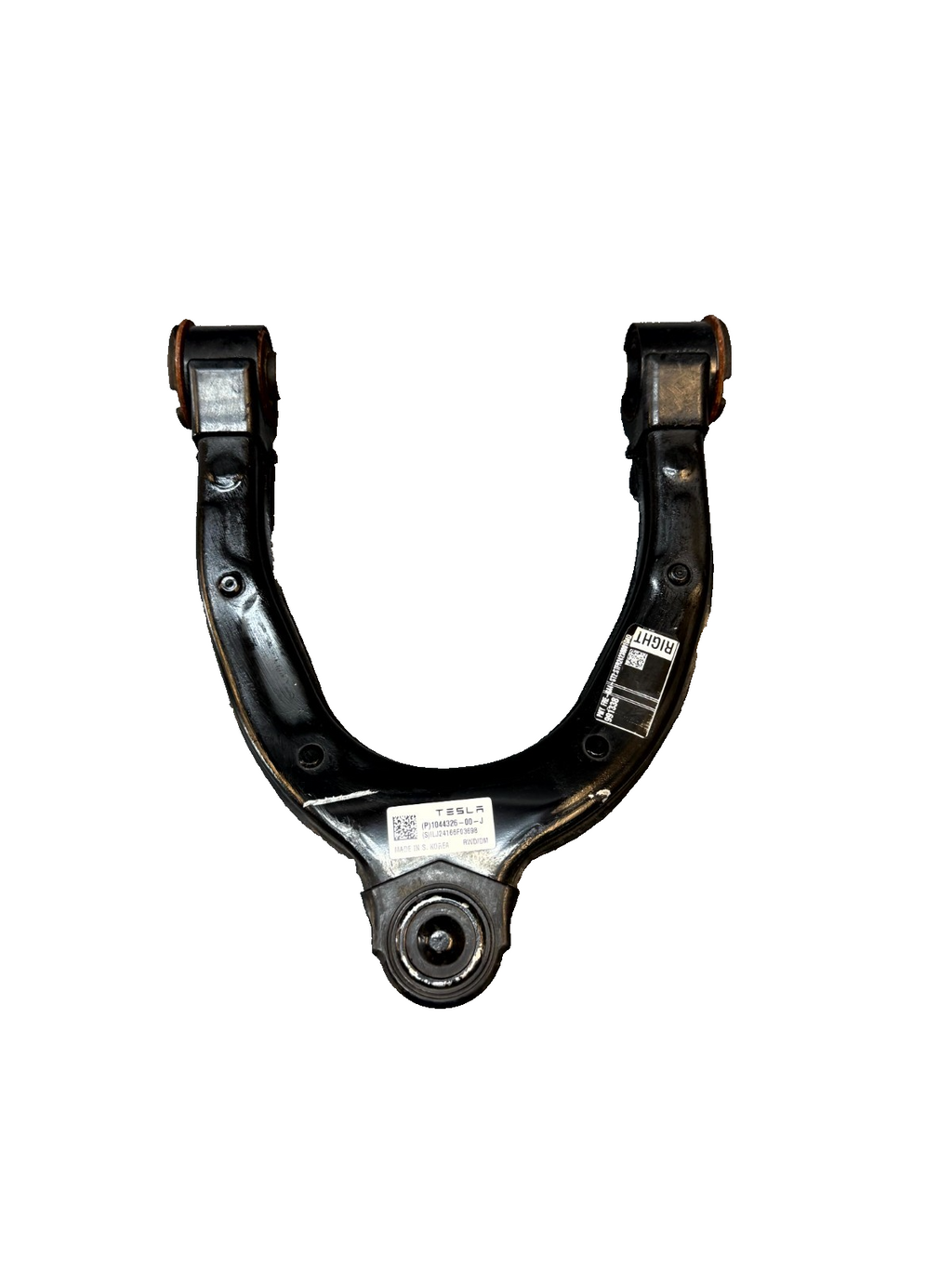 2020 - 2024 TESLA MODEL Y FRONT RIGHT UPPER CONTROL ARM OEM, 1044326-00-J
