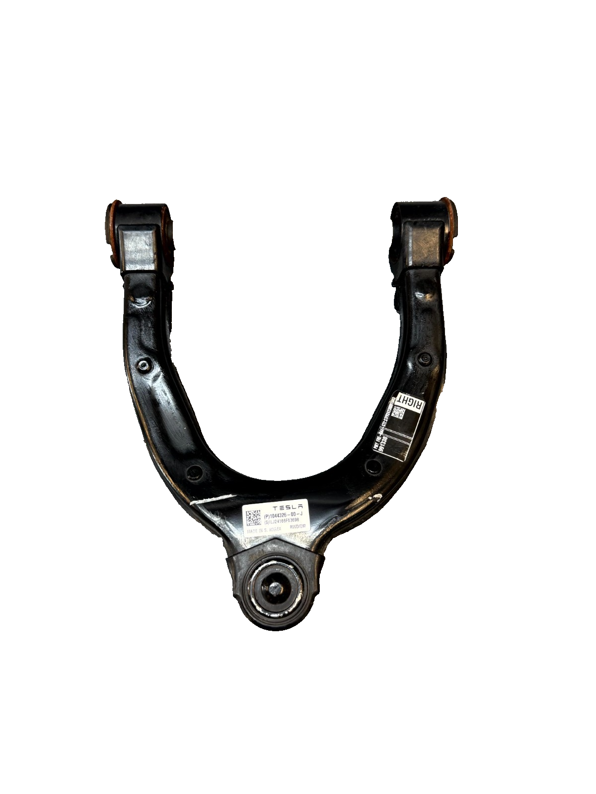 2020 - 2024 TESLA MODEL Y FRONT RIGHT UPPER CONTROL ARM OEM, 1044326-00-J
